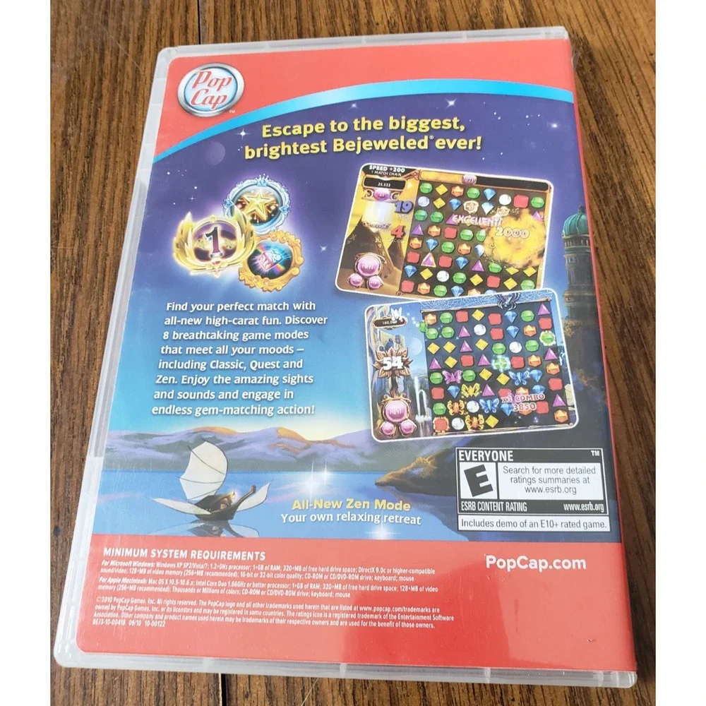 Bejeweled 3 With Bonus Bejeweled Blitz Windows PC Mac Puzzle Game - Picture 2 of 6